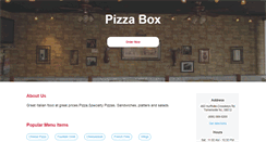 Desktop Screenshot of pizzaboxturnersville.net